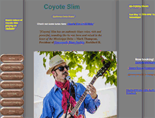 Tablet Screenshot of coyoteslim.com